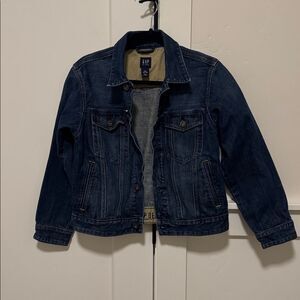GAP Kids Youth Dark Wash Denim Blue Jacket Casual Unisex Size XXL (14-16) EUC